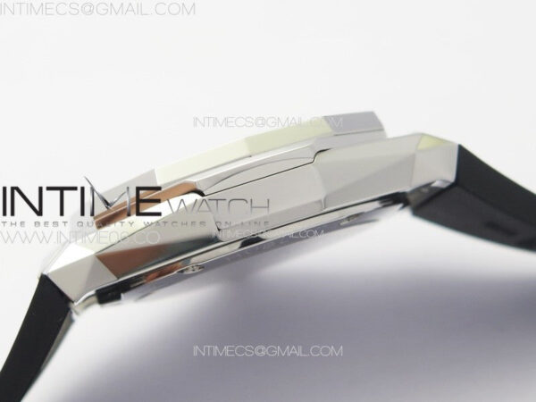 Classic Fusion Orlinski SS B50F 1:1 Best Edition White Faceted Dial on White Rubber Strap A2892 - Image 10