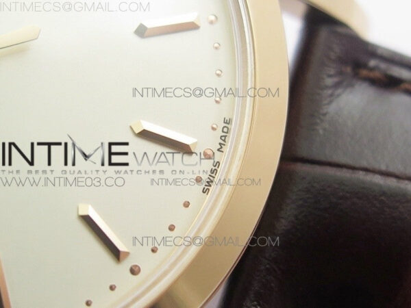Calatrava 5296R RG ZF 1:1 Best Edition Ivory Dial On Brown Leather Strap 324CS (Free box) - Image 24