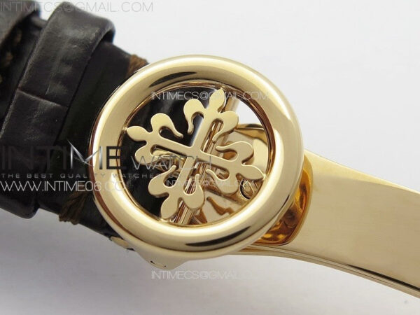 Annual Calendar Moonphase 5396 RG PPF 1:1 Best Edition White Sticks Dial on Black Leather Strap PPF324 - Image 14
