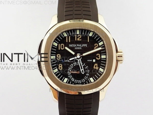 Aquanaut 5164R RG GRF Best Edition Brown Dial on Brown Rubber Strap A324