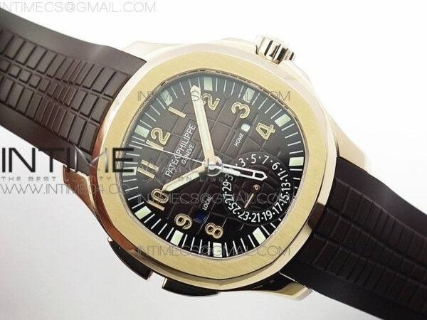 Aquanaut 5164R RG GRF Best Edition Brown Dial on Brown Rubber Strap A324 - Image 2