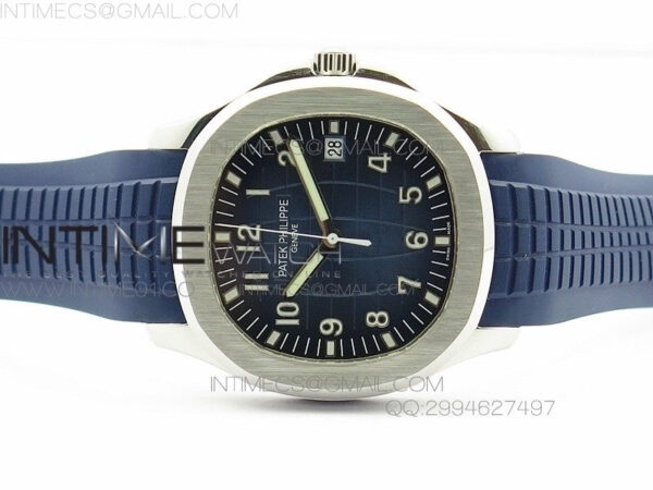 Aquanaut Jumbo 42mm SS BP 1:1 Best Edition Blue Dial on Blue Rubber Strap 9015 to PP324CS - Image 3