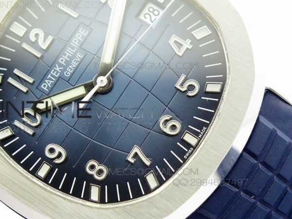 Aquanaut Jumbo 42mm SS BP 1:1 Best Edition Blue Dial on Blue Rubber Strap 9015 to PP324CS - Image 4