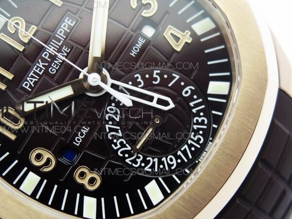 Aquanaut 5164R RG GRF Best Edition Brown Dial on Brown Rubber Strap A324 - Image 5