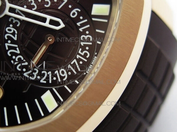 Aquanaut 5164R RG GRF Best Edition Brown Dial on Brown Rubber Strap A324 - Image 6