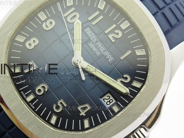 Aquanaut Jumbo 42mm SS BP 1:1 Best Edition Blue Dial on Blue Rubber Strap 9015 to PP324CS - Image 6
