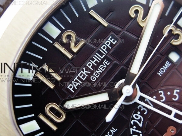 Aquanaut 5164R RG GRF Best Edition Brown Dial on Brown Rubber Strap A324 - Image 7