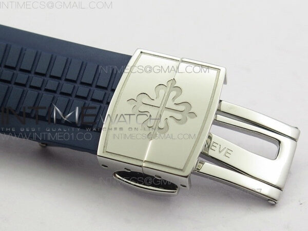 Aquanaut Jumbo 42mm SS BP 1:1 Best Edition Blue Dial on Blue Rubber Strap 9015 to PP324CS - Image 9