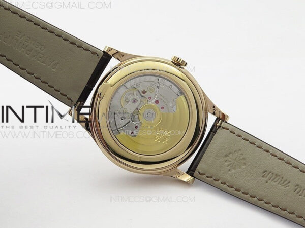 Annual Calendar Moonphase 5396 RG PPF 1:1 Best Edition White Sticks Dial on Black Leather Strap PPF324 - Image 20