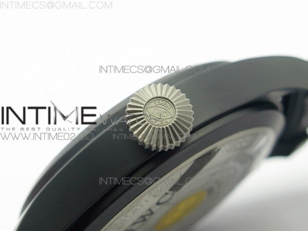 Big Pilot Real PR IW502001 Real Ceramic V2 ZF 1:1 Best Edition Black Dial on Black Calfskin Strap A51111 - Image 11