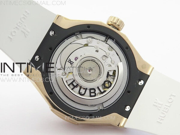 Classic Fusion Orlinski RG Full Diamonds APSF 1:1 Best Edtion White Faceted Dial on White Rubber Strap A2892 - Image 19