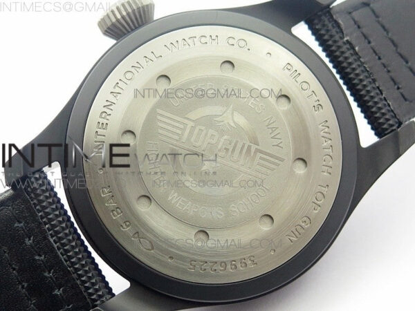 Big Pilot Real PR IW502001 Real Ceramic V2 ZF 1:1 Best Edition Black Dial on Black Calfskin Strap A51111 - Image 20