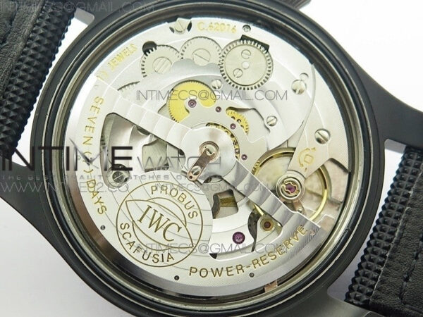 Big Pilot Real PR IW502001 Real Ceramic V2 ZF 1:1 Best Edition Black Dial on Black Calfskin Strap A51111 - Image 23