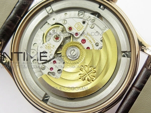Calatrava 5296R RG ZF 1:1 Best Edition Ivory Dial On Brown Leather Strap 324CS (Free box) - Image 37