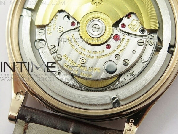 Calatrava 5296R RG ZF 1:1 Best Edition Ivory Dial On Brown Leather Strap 324CS (Free box) - Image 40