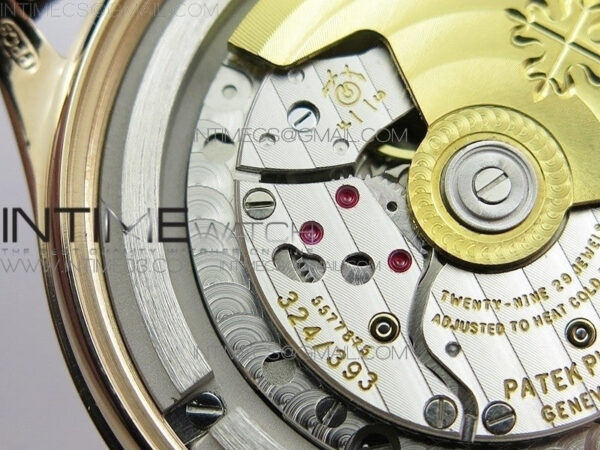 Calatrava 5296R RG ZF 1:1 Best Edition Ivory Dial On Brown Leather Strap 324CS (Free box) - Image 41
