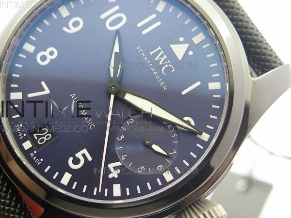 Big Pilot Real PR IW502003 Real Ceramic V2 ZF 1:1 Best Edition on Black Calfskin Strap A51111 - Image 4