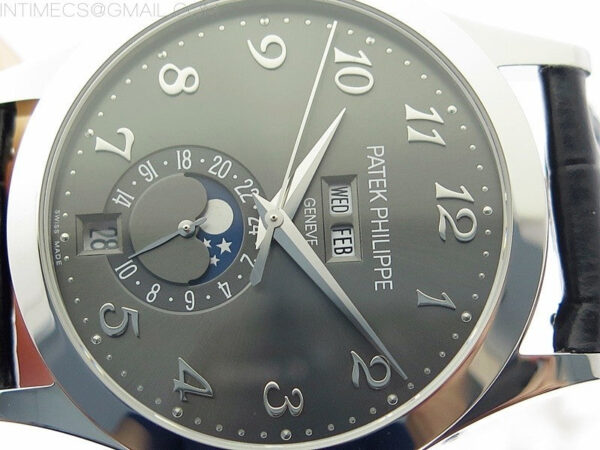 Annual Calendar Complications 5396 SS GRF Best Edition Gray dial on Black leather strap A324 - Image 4
