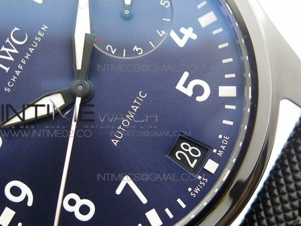 Big Pilot Real PR IW502003 Real Ceramic V2 ZF 1:1 Best Edition on Black Calfskin Strap A51111 - Image 6