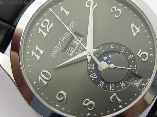 Annual Calendar Complications 5396 SS GRF Best Edition Gray dial on Black leather strap A324 - Image 7
