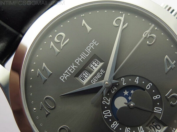 Annual Calendar Complications 5396 SS GRF Best Edition Gray dial on Black leather strap A324 - Image 8