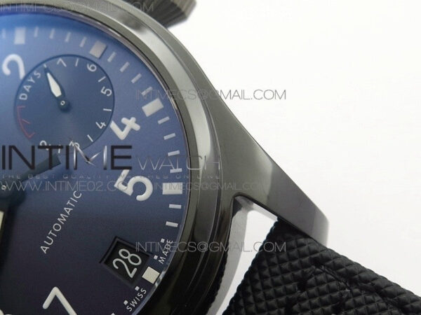 Big Pilot Real PR IW502003 Real Ceramic V2 ZF 1:1 Best Edition on Black Calfskin Strap A51111 - Image 9