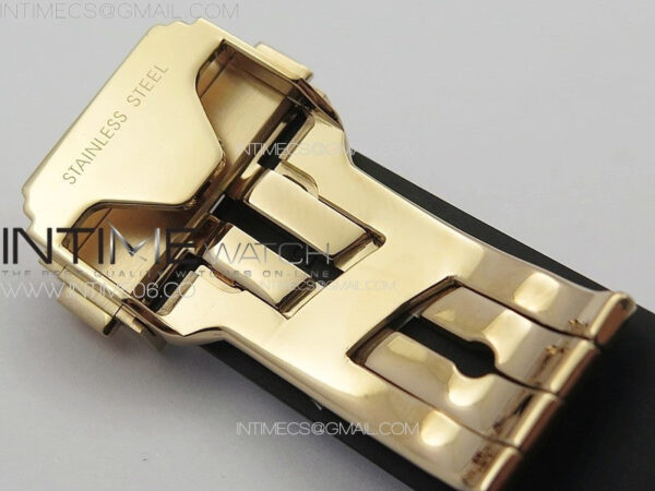 Classic Fusion Orlinski RG Full Diamonds APSF 1:1 Best Edtion Black Faceted Dial on Black Rubber Strap A2892 - Image 12