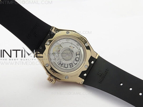 Classic Fusion Orlinski RG Full Diamonds APSF 1:1 Best Edtion Black Faceted Dial on Black Rubber Strap A2892 - Image 16