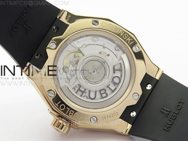 Classic Fusion Orlinski RG Full Diamonds APSF 1:1 Best Edtion Black Faceted Dial on Black Rubber Strap A2892 - Image 17