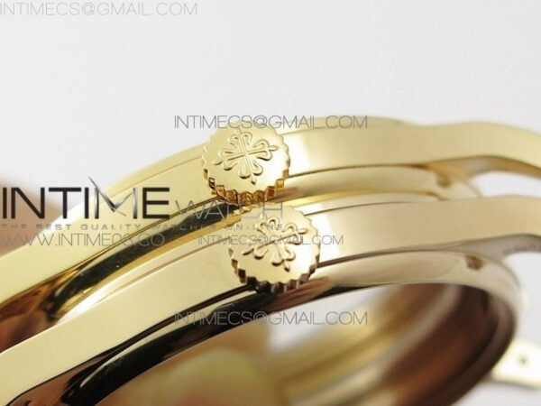 Calatrava 5296R RG ZF 1:1 Best Edition Ivory Dial On Brown Leather Strap 324CS (Free box) - Image 48