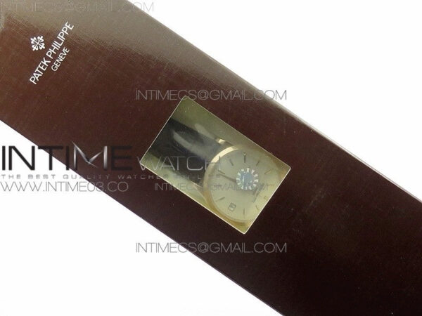 Calatrava 5296R RG ZF 1:1 Best Edition Ivory Dial On Brown Leather Strap 324CS (Free box) - Image 51