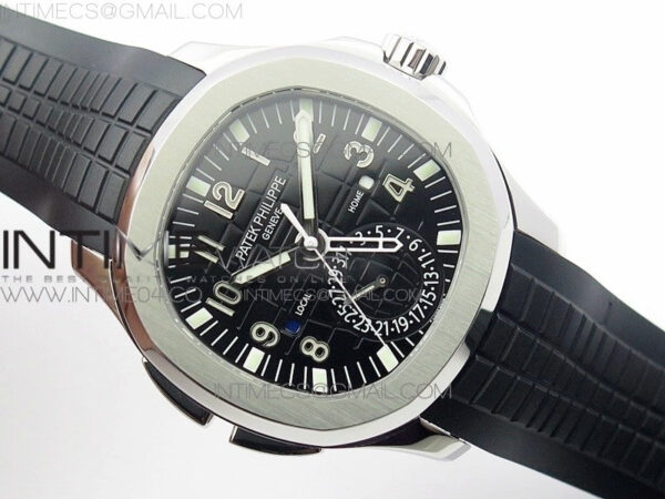 Aquanaut 5164A SS GRF Best Edition Black Dial on Black Rubber Strap A324 - Image 2
