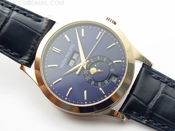 Annual Calendar Complications 5396 RG GRF Best Edition Blue dial on Blue leather strap A324 - Image 2