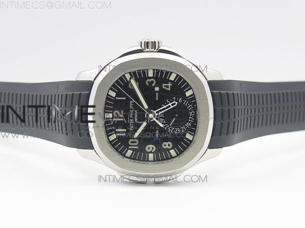 Aquanaut 5164A SS GRF Best Edition Black Dial on Black Rubber Strap A324 - Image 3