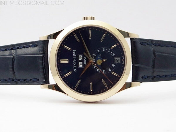 Annual Calendar Complications 5396 RG GRF Best Edition Blue dial on Blue leather strap A324 - Image 3