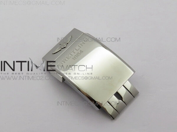 Breitling Blue Gummy Rubber Strap 24/20 + Genuine Clasp - Image 3