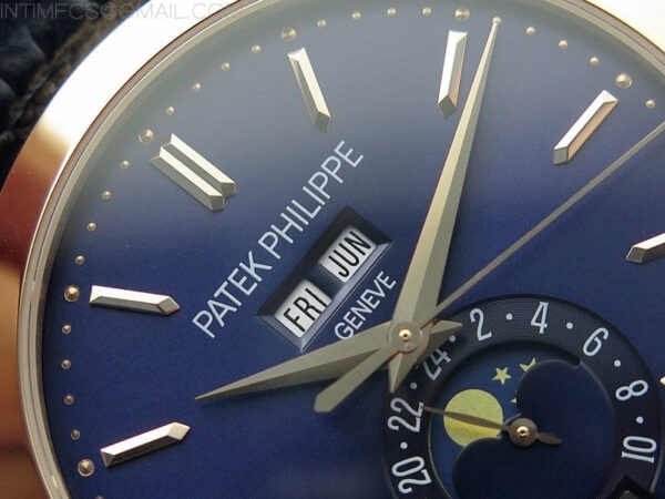 Annual Calendar Complications 5396 RG GRF Best Edition Blue dial on Blue leather strap A324 - Image 8