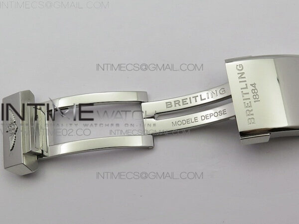 Breitling Blue Gummy Rubber Strap 24/20 + Genuine Clasp - Image 9
