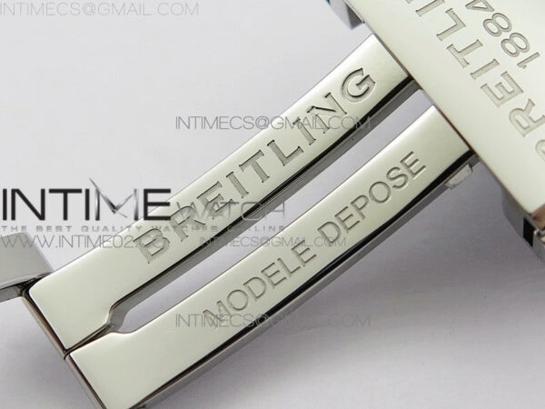 Breitling Blue Gummy Rubber Strap 24/20 + Genuine Clasp - Image 10