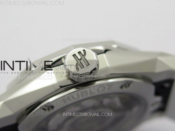Classic Fusion Orlinski SS Full Diamonds APSF 1:1 Best Edtion White Faceted Dial on White Rubber Strap A2892 - Image 10