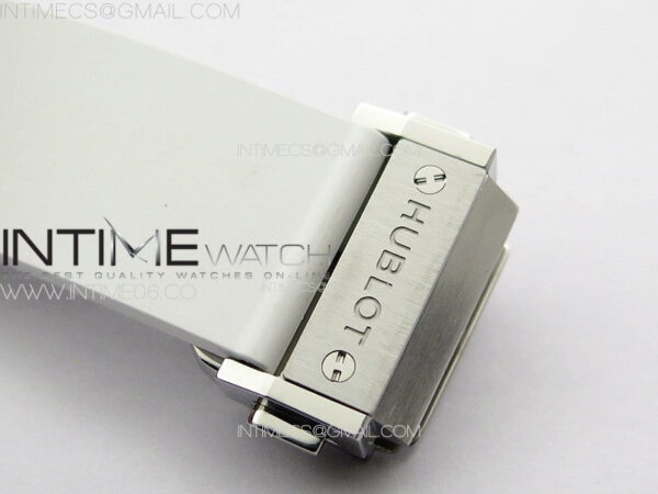 Classic Fusion Orlinski SS Full Diamonds APSF 1:1 Best Edtion White Faceted Dial on White Rubber Strap A2892 - Image 12