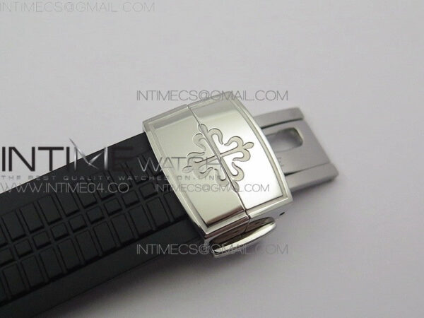 Aquanaut 5164A SS GRF Best Edition Black Dial on Black Rubber Strap A324 - Image 13