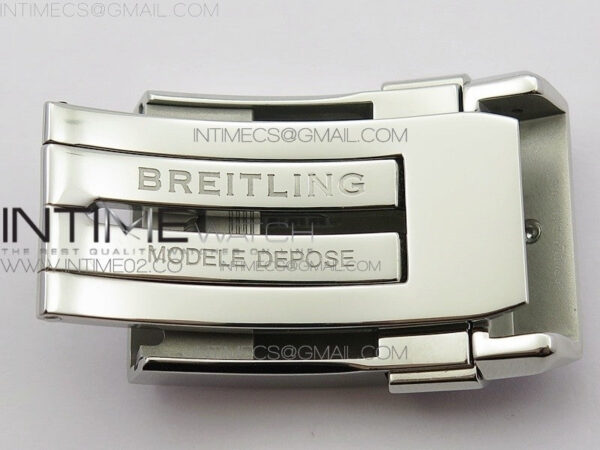 Breitling Blue Gummy Rubber Strap 24/20 + Genuine Clasp - Image 14
