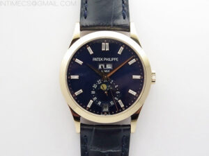 Annual Calendar Complications 5396 RG GRF Best Edition Blue dial T Crystal Markers on Blue leather strap A324