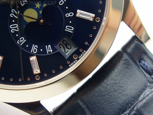 Annual Calendar Complications 5396 RG GRF Best Edition Blue dial T Crystal Markers on Blue leather strap A324 - Image 6