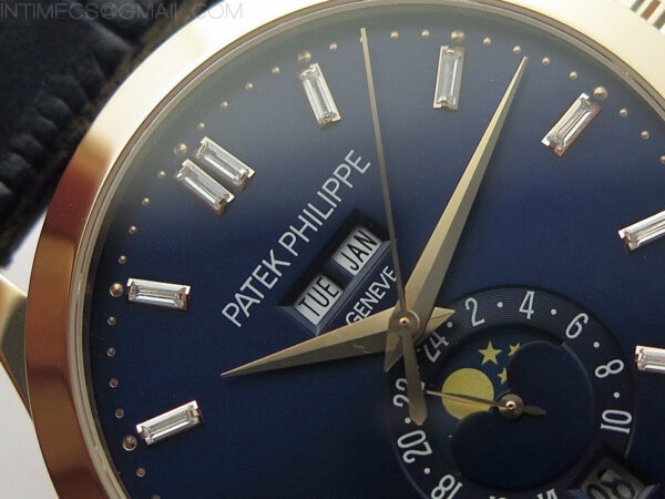 Annual Calendar Complications 5396 RG GRF Best Edition Blue dial T Crystal Markers on Blue leather strap A324 - Image 8