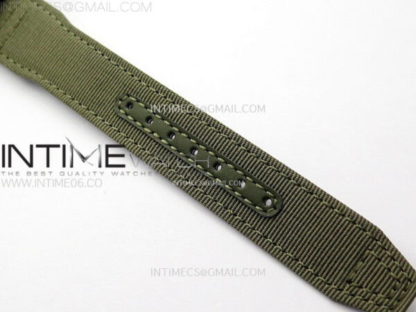 Big Pilot IW329801 Real Ceramic M+F 1:1 Best Edition Black Dial on Green Calfskin Strap SEIKO 8N-24 - Image 15