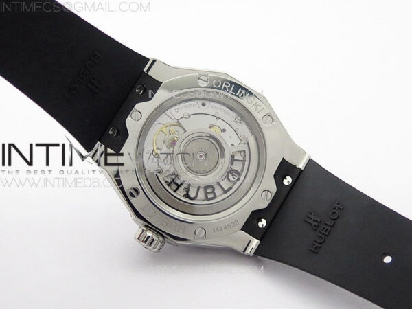 Classic Fusion Orlinski SS Full Diamonds APSF 1:1 Best Edtion Black Faceted Dial on Black Rubber Strap A2892 - Image 17