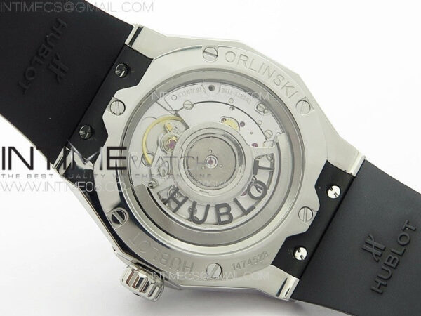 Classic Fusion Orlinski SS Full Diamonds APSF 1:1 Best Edtion Black Faceted Dial on Black Rubber Strap A2892 - Image 18