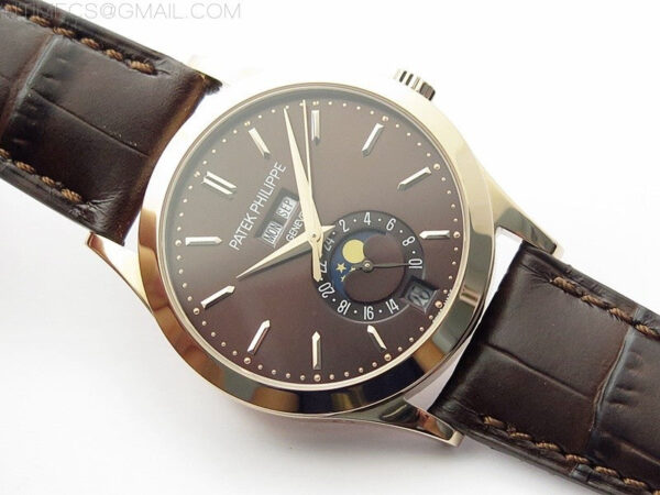 Annual Calendar Complications 5396 RG GRF Best Edition Black dial on Brown leather strap A324 - Image 2